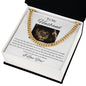 To My Husband - My Favorite Everything - Cuban Link Chain - White Card