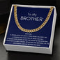 To My Brother - Cuban Link Chain - Always There - Blue Card
