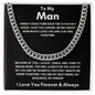 To My Man - Cuban Link Chain - Because of You - Black Card
