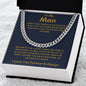 To My Man - Cuban Link Chain - Because of You - Blue Card