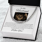 To My Husband - My Favorite Everything - Cuban Link Chain - White Card