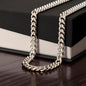 To My Brother - Cuban Link Chain - Always There - Black Card