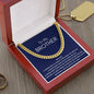 To My Brother - Cuban Link Chain - Always There - Blue Card