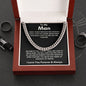 To My Man - Cuban Link Chain - Because of You - Black Card