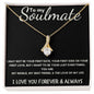 To My Soulmate - Alluring Beauty Necklace - Love of My Life - Black Card