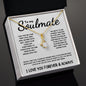 To My Soulmate - Alluring Beauty Necklace - The Day I Met You  - White Card