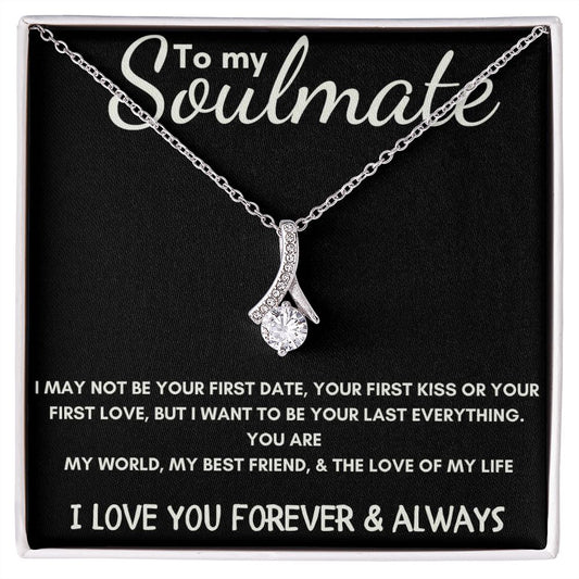 To My Soulmate - Alluring Beauty Necklace - Love of My Life - Black Card