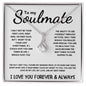To My Soulmate - Alluring Beauty Necklace - The Day I Met You  - White Card
