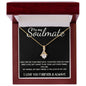 To My Soulmate - Alluring Beauty Necklace - Love of My Life - Black Card