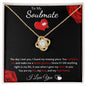 To My Soulmate - Love Knot Necklace - Puzzle Piece