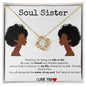 Soul Sister - Love Knot - I Love You/White Card