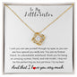 To My Little Sister - Love Knot Necklace - Unbreakable