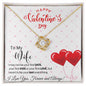 To My Wife - Love Knot Necklace - Red Balloons
