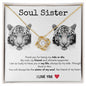 Soul Sister - Love Knot Necklace - White Tigers