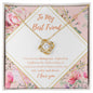 To My Best Friend - Love Knot Necklace - Shining Star