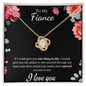 To My Fiance - Love Knot Necklace - One Thing in Life