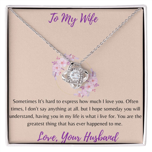 To My Wife - Express Your Love - Love Crown Necklace