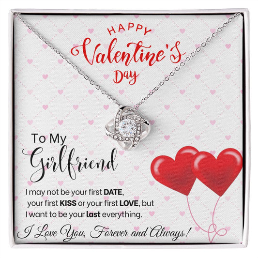 To My Girlfriend - Love Knot Necklace - Red Balloons