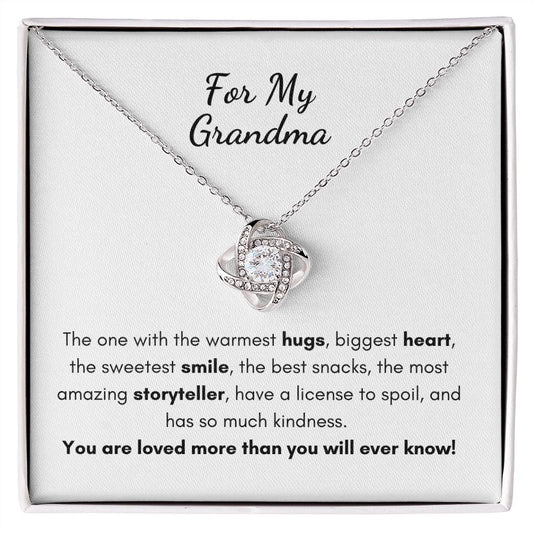 Love Knot Necklace - For My Grandma - PopGifts