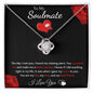 To My Soulmate - Love Knot Necklace - Puzzle Piece