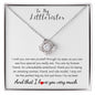 To My Little Sister - Love Knot Necklace - Unbreakable