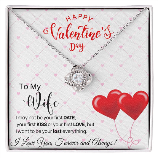 To My Wife - Love Knot Necklace - Red Balloons