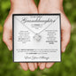 To My Granddaughter - Love Knot Necklace - Straighten Your Crown