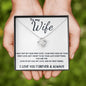 To Wife - Love Knot Necklace - I Love You Forever - White Card