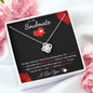 To My Soulmate - Love Knot Necklace - Puzzle Piece