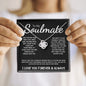 To My Soulmate - Love Knot Necklace - I Love You Forever - Black Card