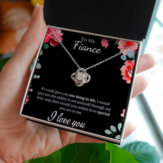 To My Fiance - Love Knot Necklace - One Thing in Life