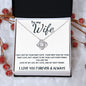 To Wife - Love Knot Necklace - I Love You Forever - White Card
