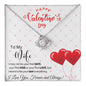 To My Wife - Love Knot Necklace - Red Balloons