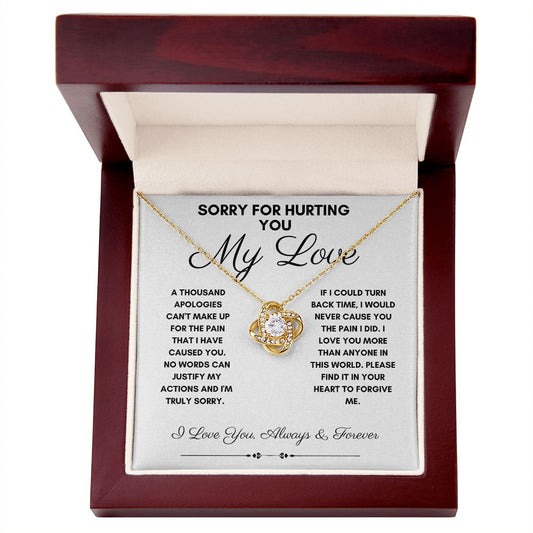 Sorry For Hurting You - Love Knot Necklace