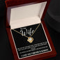 To My Wife - Love Knot - Love of My Life Necklace- Black Card