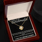 To My Soulmate - Love Knot - Love of My Life Necklace - Black Card