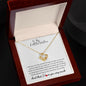 To My Little Sister - Love Knot Necklace - Unbreakable