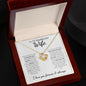 To My Smokin Hot Wife - Love Knot Necklace - White Card