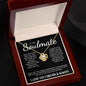 To My Soulmate - Love Knot Necklace - I Love You Forever - Black Card