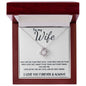 To Wife - Love Knot Necklace - I Love You Forever - White Card