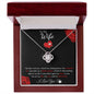 To My Wife - Love Knot Necklace - Puzzle Piece