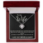 To My Wife - Love Knot - Love of My Life Necklace- Black Card