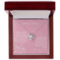 To My Chosen Sister - Love Knot Necklace - Pink