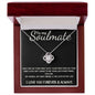 To My Soulmate - Love Knot - Love of My Life Necklace - Black Card