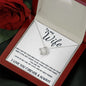 To Wife - Love Knot Necklace - I Love You Forever - White Card