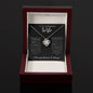 To My Smokin Hot Wife - Love Knot Necklace - Black Card