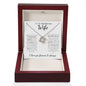 To My Smokin Hot Wife - Love Knot Necklace - White Card