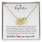 To My Big Sister - Interlocking Hearts Necklace - Unbreakable