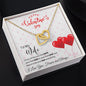 To My Wife - Interlocking Hearts Necklace - Red Balloons