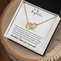 To My Big Sister - Interlocking Hearts Necklace - Unbreakable